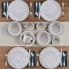 Dinnerware Service For 4|Pfaltzgraff® Trellis Lodge White 16 Piece Dinnerware Set, Service for 4