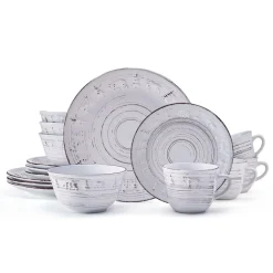 Dinnerware Service For 4|Pfaltzgraff® Trellis Lodge White 16 Piece Dinnerware Set, Service for 4