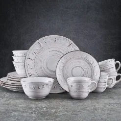 Dinnerware Service For 4|Pfaltzgraff® Trellis Lodge White 16 Piece Dinnerware Set, Service for 4
