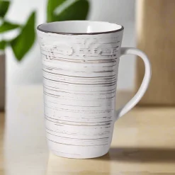 Coffee Mugs|Pfaltzgraff® Trellis White Latte Mug
