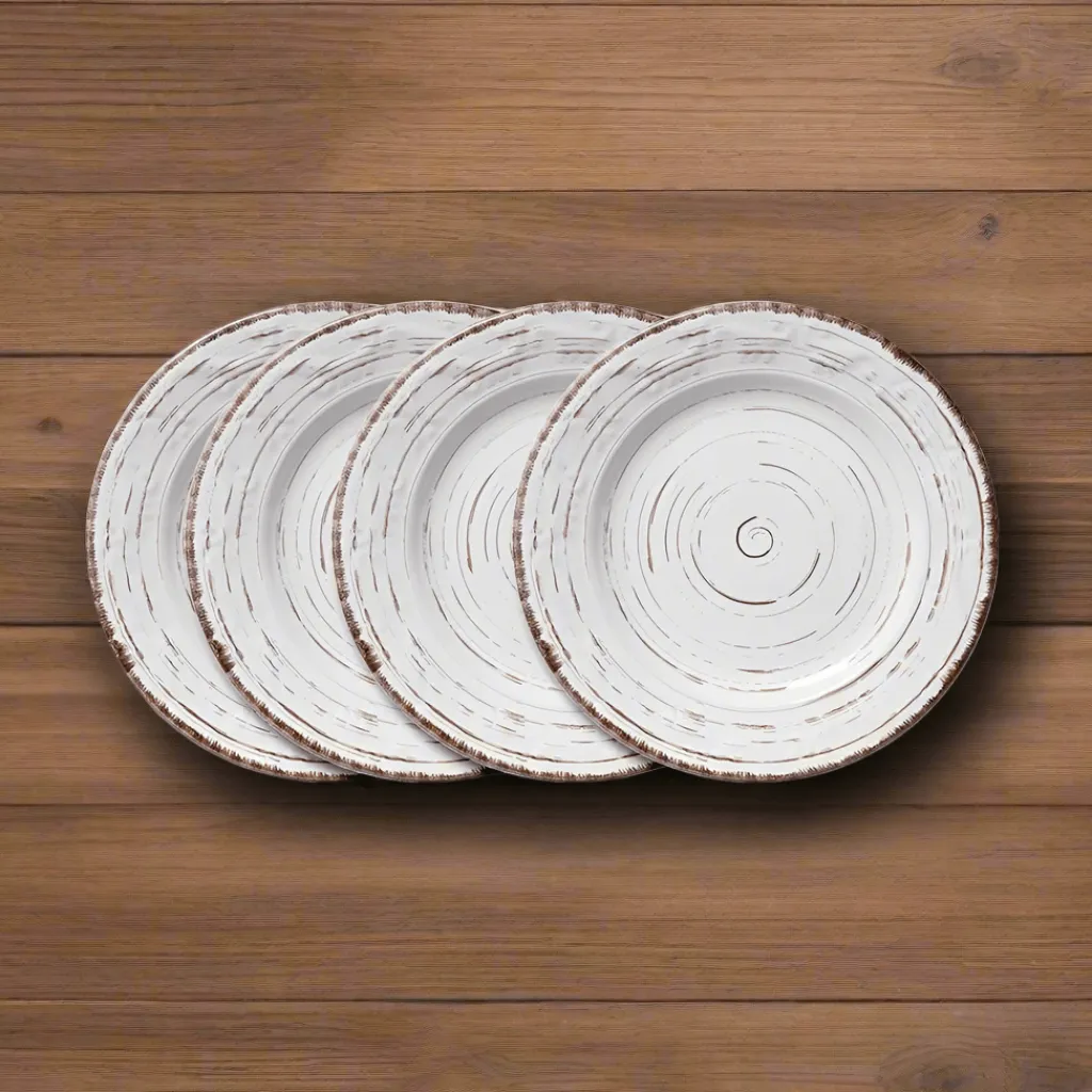 Salad Plates|Pfaltzgraff® Trellis White Set of 4 Salad Plates