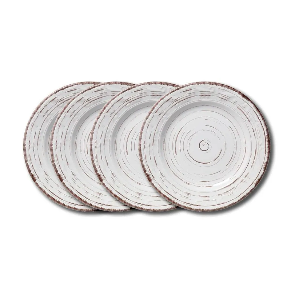 Salad Plates|Pfaltzgraff® Trellis White Set of 4 Salad Plates