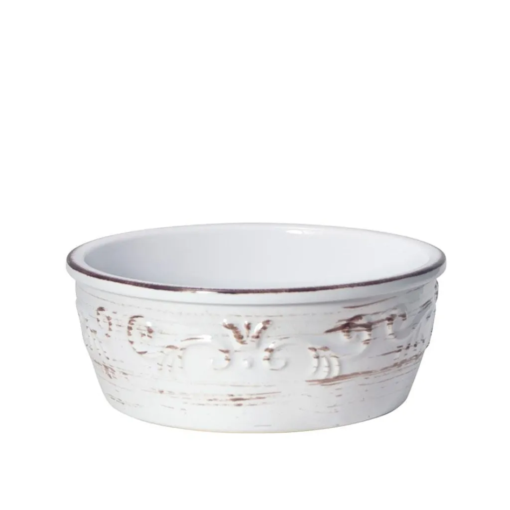 Serve Bowls|Pfaltzgraff® Trellis White Storage Bowl with Lid