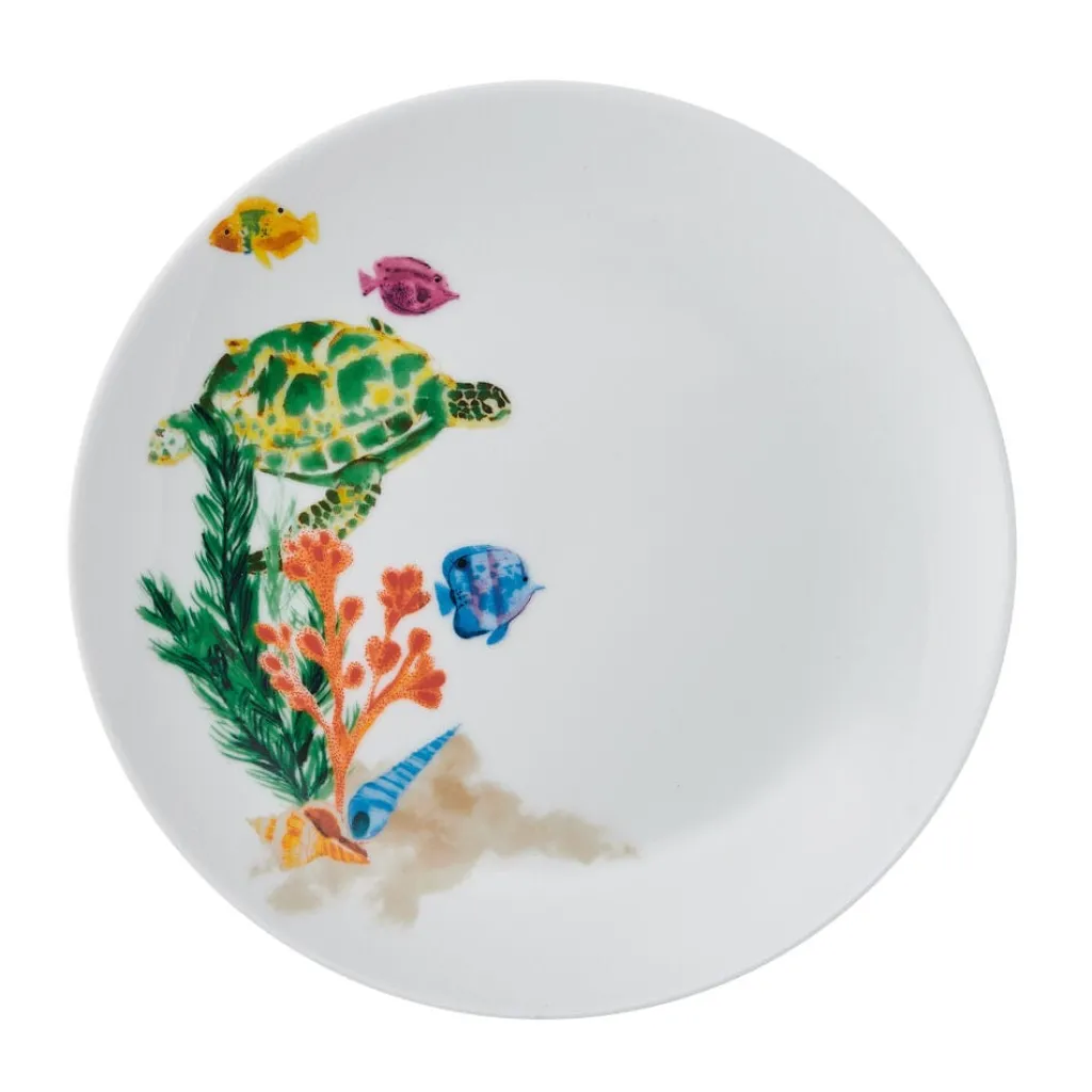 Dinnerware Service For 4|Studio Nova Underwater Life 12 Piece Dinnerware Set, Service for 4