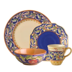 Dinnerware Service For 4|Dinnerware Service For 8|Pfaltzgraff® Villa della Luna® Blue Dinnerware Set