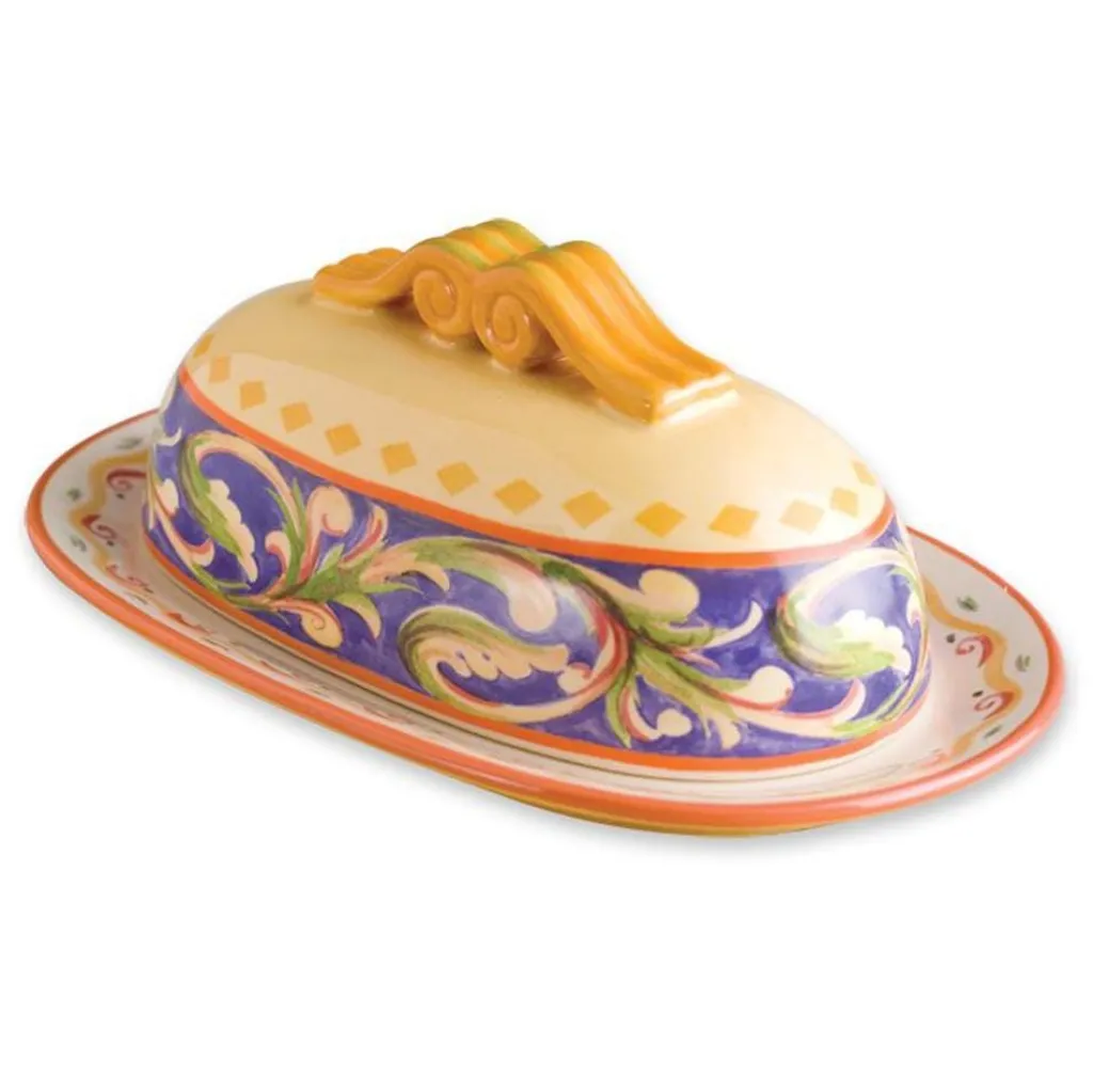 Butter Dishes|Pfaltzgraff® Villa della Luna® Covered Butter Dish