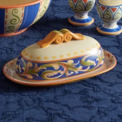 Butter Dishes|Pfaltzgraff® Villa della Luna® Covered Butter Dish