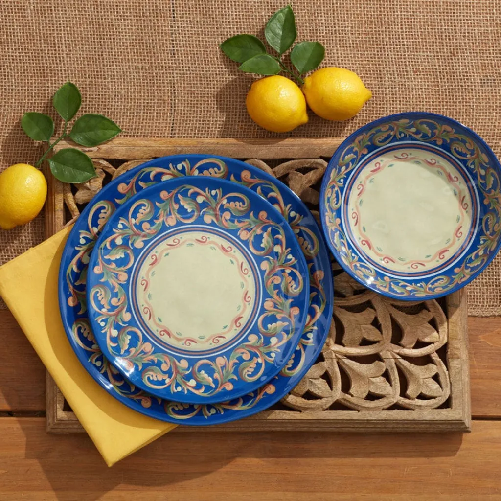 Dinnerware Service For 4|Dinnerware Service For 8|Pfaltzgraff® Villa della Luna® Outdoor Melamine Dinnerware Set