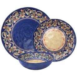 Dinnerware Service For 4|Dinnerware Service For 8|Pfaltzgraff® Villa della Luna® Outdoor Melamine Dinnerware Set