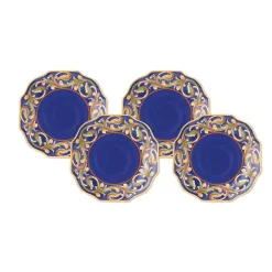 Salad Plates|Pfaltzgraff® Villa della Luna® Set of 4 Blue Salad Plates