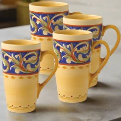 Coffee Mugs|Pfaltzgraff® Villa della Luna® Set of 4 Latte Mugs