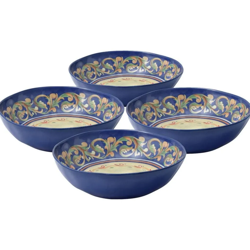 Soup Cereal Bowls|Pfaltzgraff® Villa della Luna® Set of 4 Outdoor Melamine Cereal Bowls