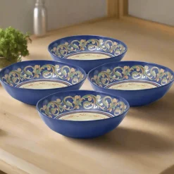 Soup Cereal Bowls|Pfaltzgraff® Villa della Luna® Set of 4 Outdoor Melamine Cereal Bowls