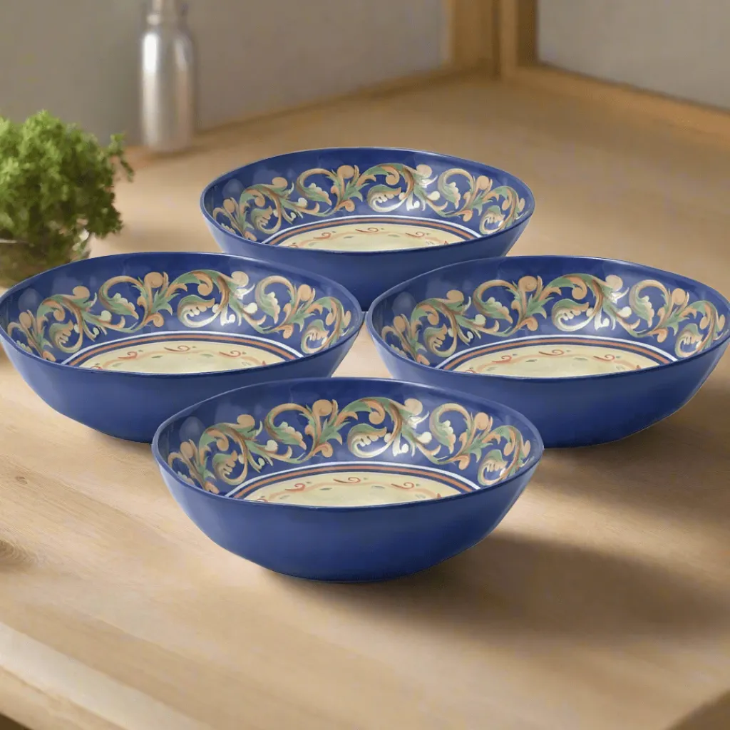 Soup Cereal Bowls|Pfaltzgraff® Villa della Luna® Set of 4 Outdoor Melamine Cereal Bowls
