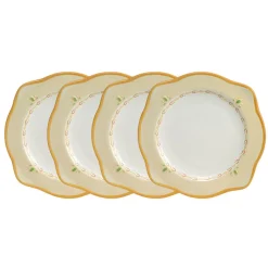 Salad Plates|Pfaltzgraff® Villa della Luna® Set of 4 Scalloped Salad Plates