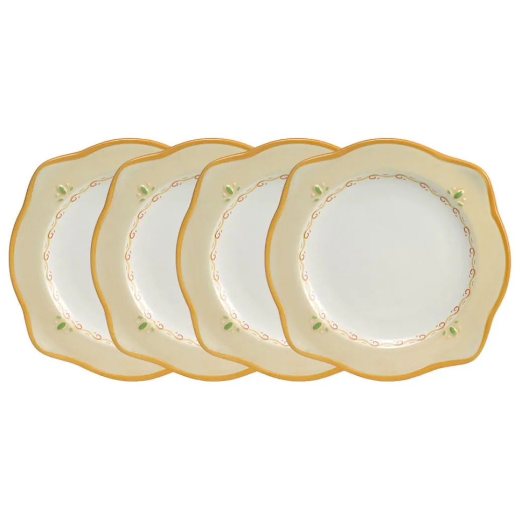 Salad Plates|Pfaltzgraff® Villa della Luna® Set of 4 Scalloped Salad Plates