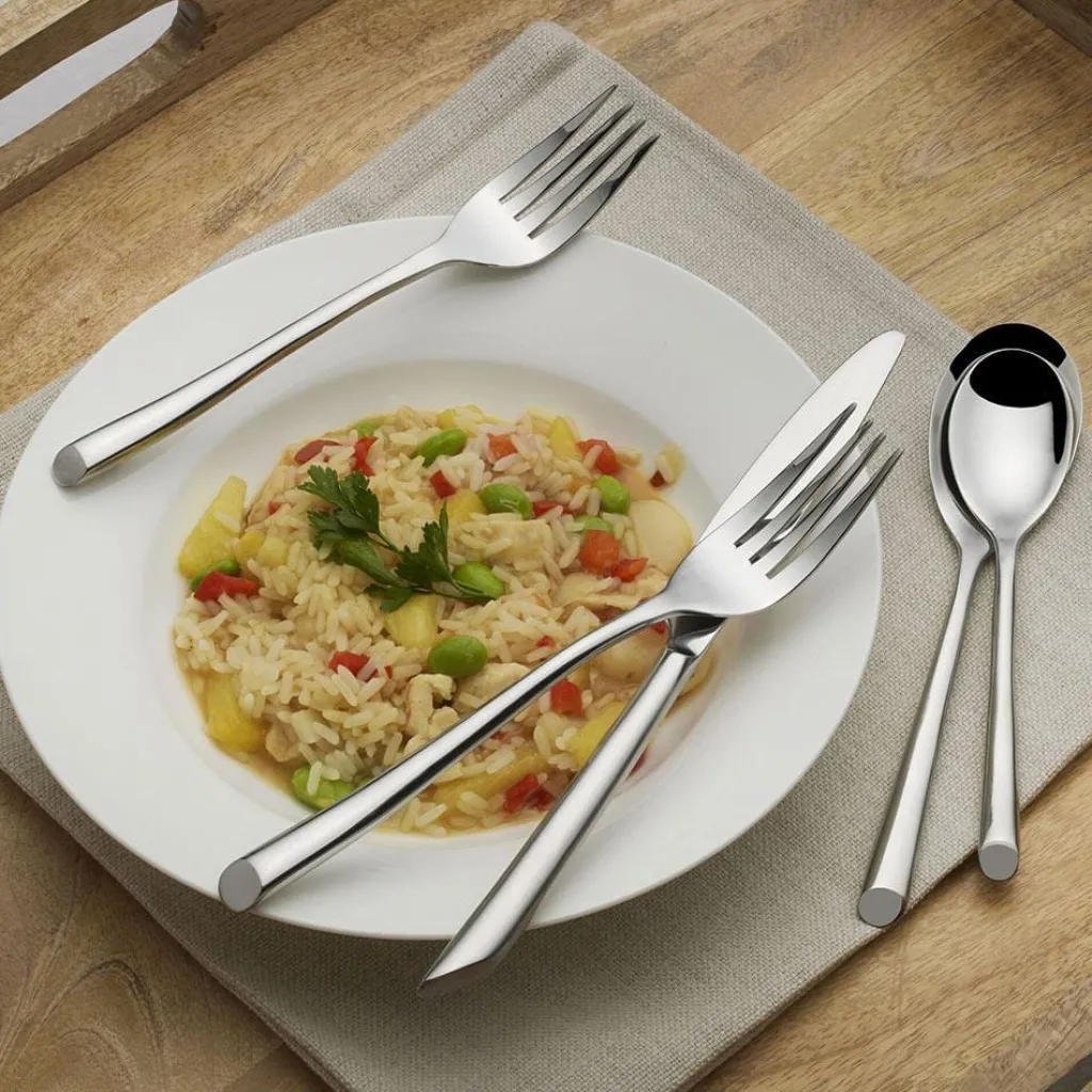 Sets|Towle® Living Wave Forged 20 Piece Flatware Set, Service for 4