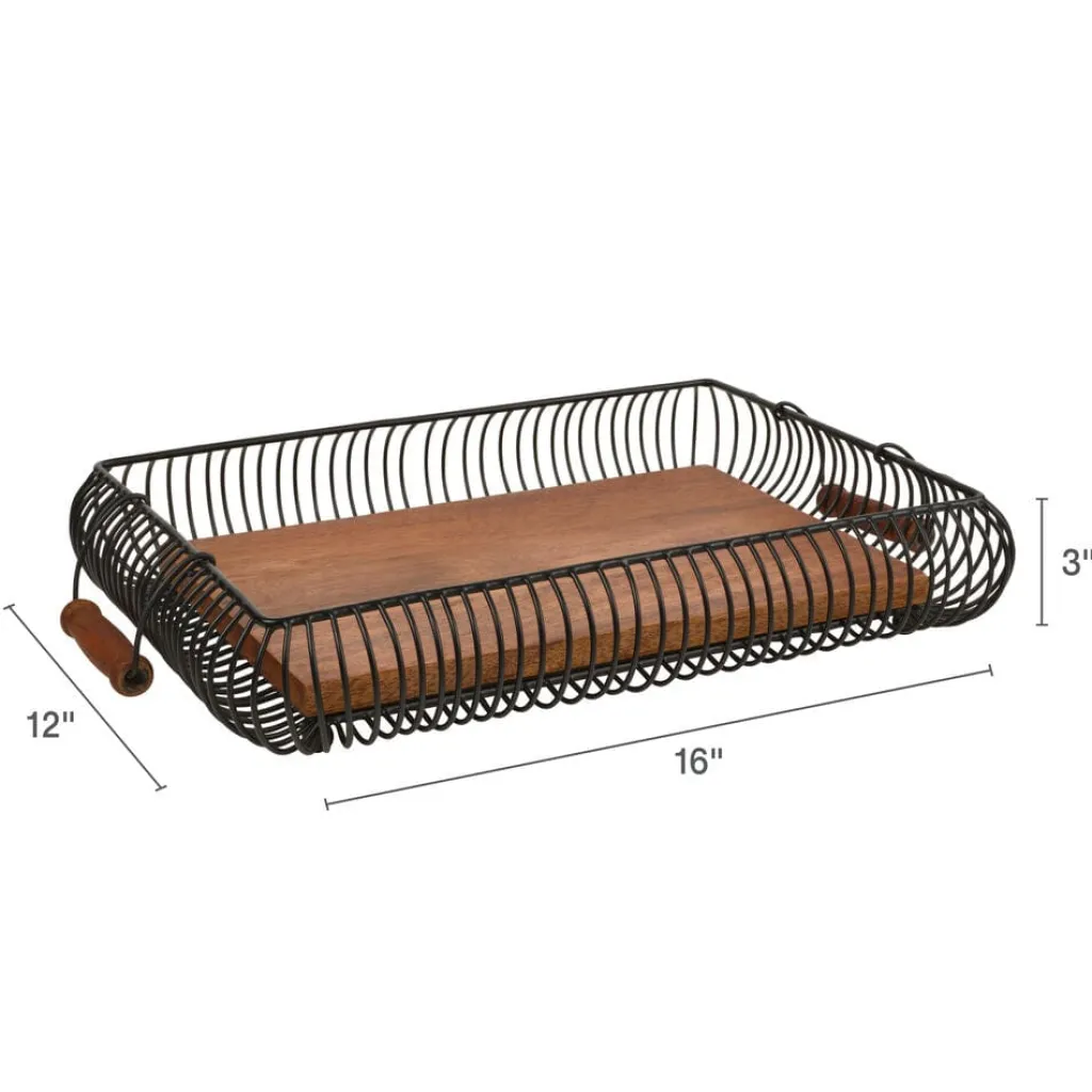 Fruit And Storage Baskets|Gourmet Basics® Westfield Rectangular Fruit Storage Basket