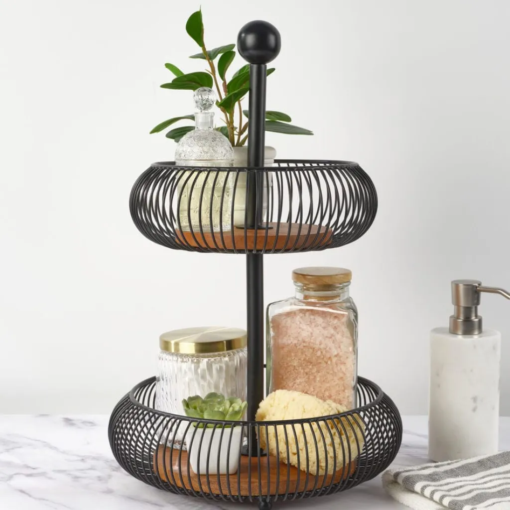 Fruit And Storage Baskets|Gourmet Basics® Westfield 2 Tier Storage Basket