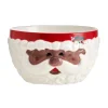 Soup Cereal Bowls|Pfaltzgraff® Winterberry® African American Jolly Santa Sculpted Cereal Bowl