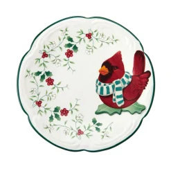 Appetizer Plates|Pfaltzgraff® Winterberry® Cardinal Appetizer Plate with Spreader