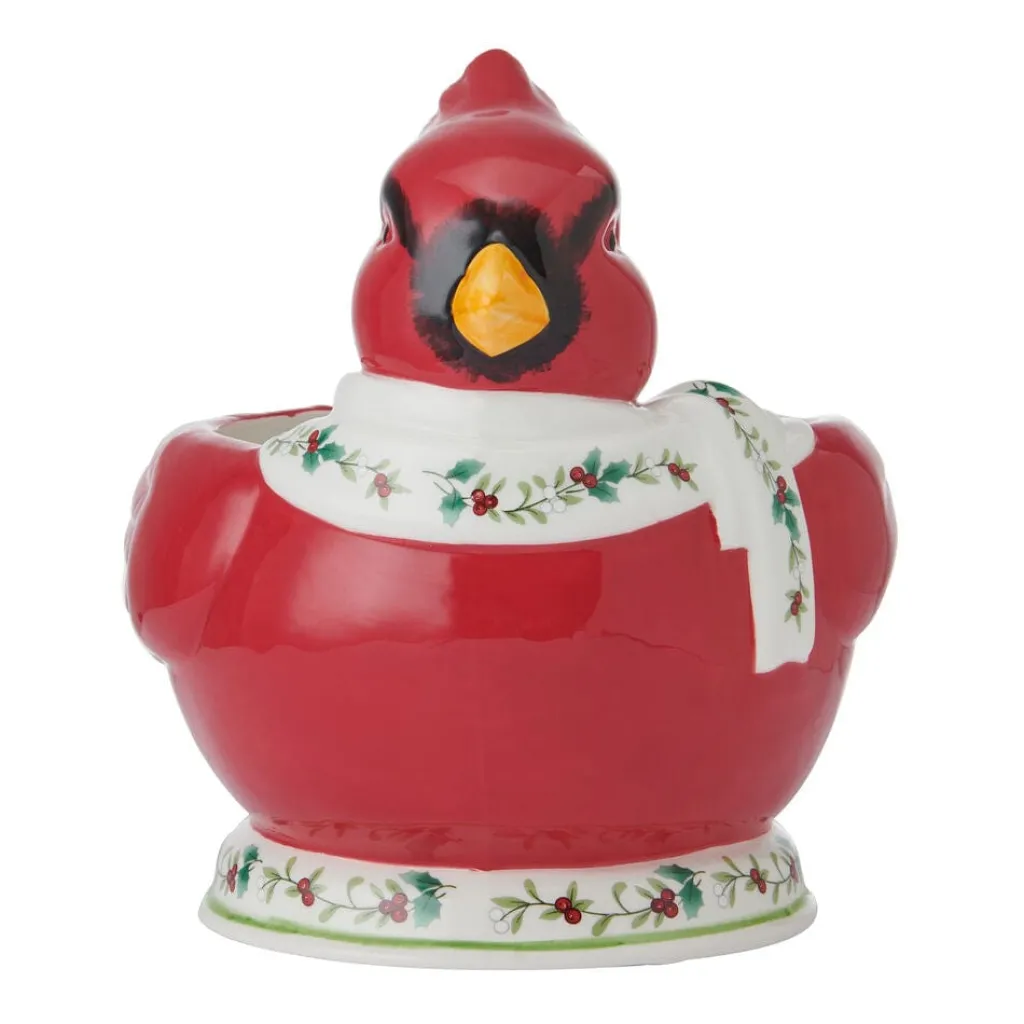 Serve Bowls|Pfaltzgraff® Winterberry® Cardinal Candy Bowl