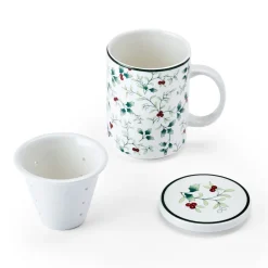 Teacups|Pfaltzgraff® Winterberry® Covered Mug with Tea Infuser