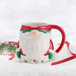 Coffee Mugs|Pfaltzgraff® Winterberry® Figural Gnome Santa Mug