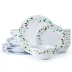 Dinnerware Service For 8|Pfaltzgraff® Winterberry® Melamine 24 Piece Dinnerware Set, Service for 8