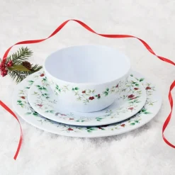 Dinnerware Service For 8|Pfaltzgraff® Winterberry® Melamine 24 Piece Dinnerware Set, Service for 8