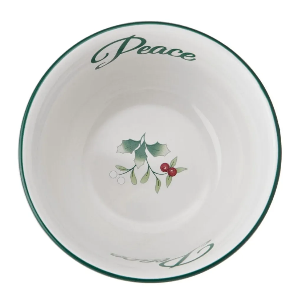 Soup Cereal Bowls|Pfaltzgraff® Winterberry® Ribbon Set of 4 Dessert Fruit Bowls
