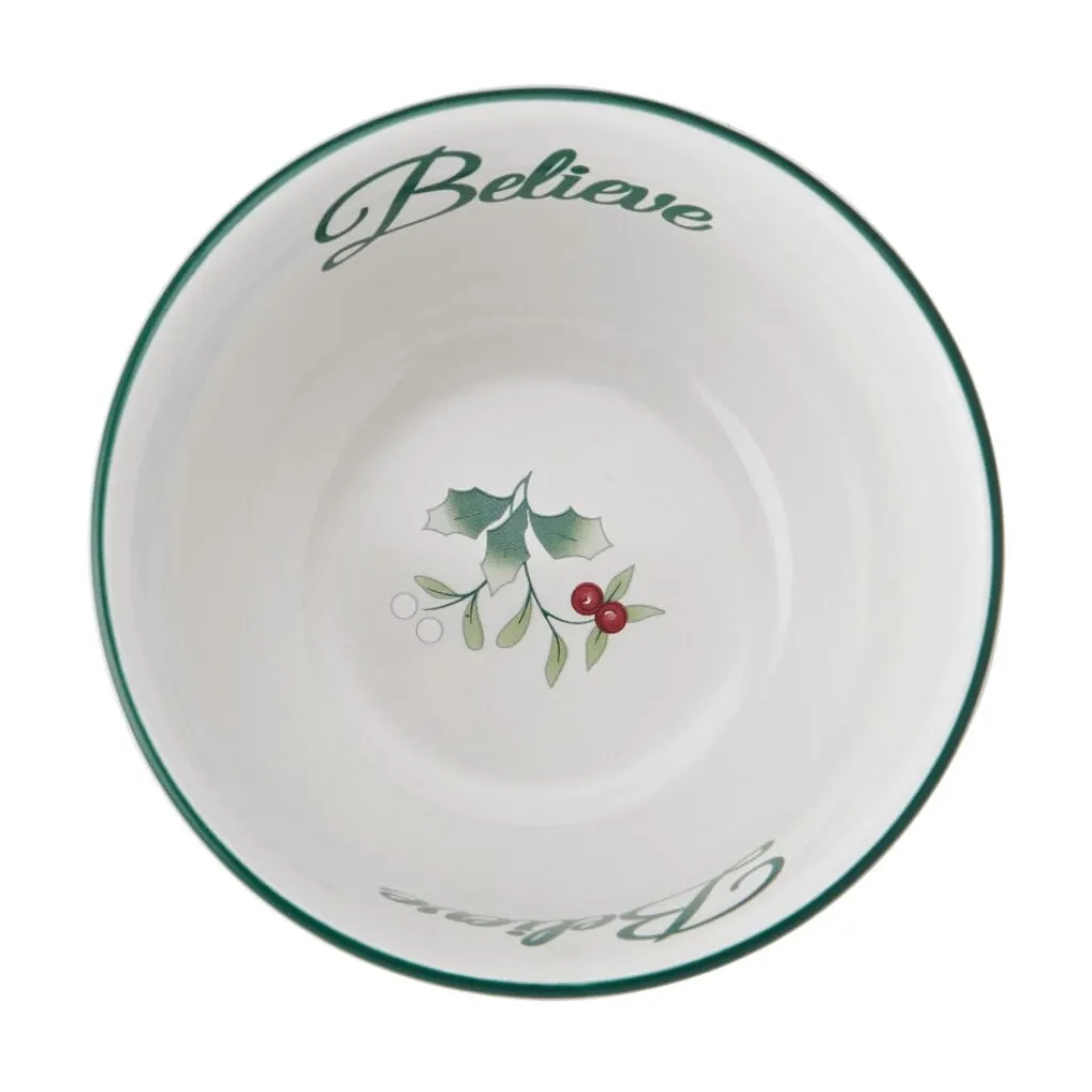 Soup Cereal Bowls|Pfaltzgraff® Winterberry® Ribbon Set of 4 Dessert Fruit Bowls