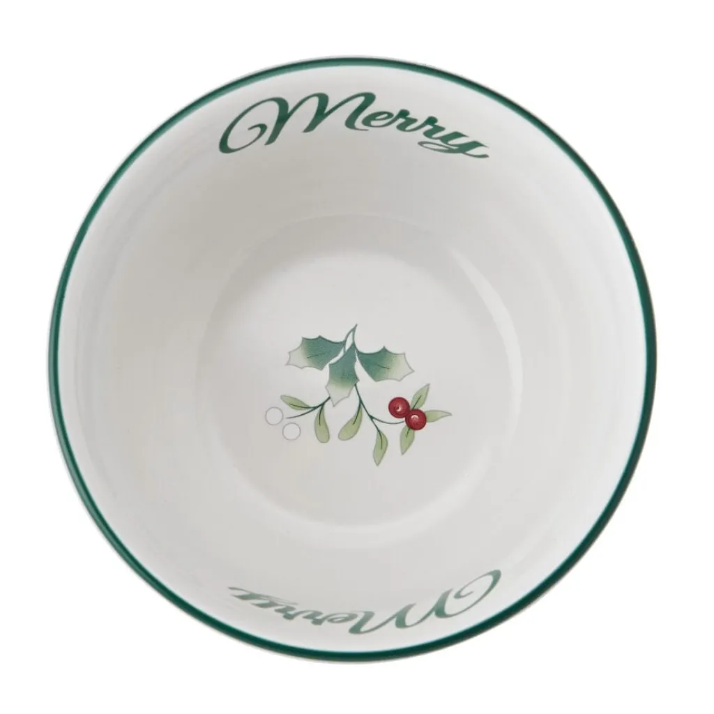 Soup Cereal Bowls|Pfaltzgraff® Winterberry® Ribbon Set of 4 Dessert Fruit Bowls