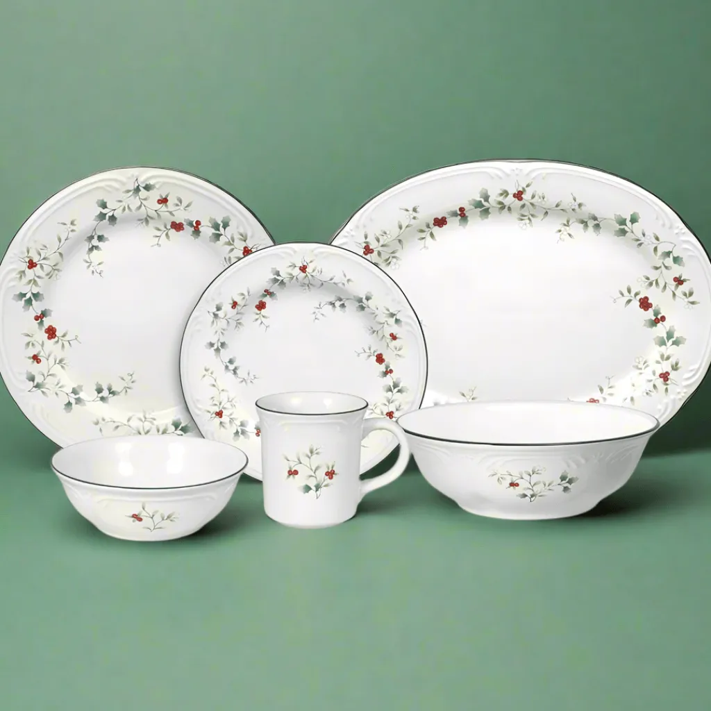 Dinnerware Service For 8|Pfaltzgraff® Winterberry® Service for 8 with Serveware