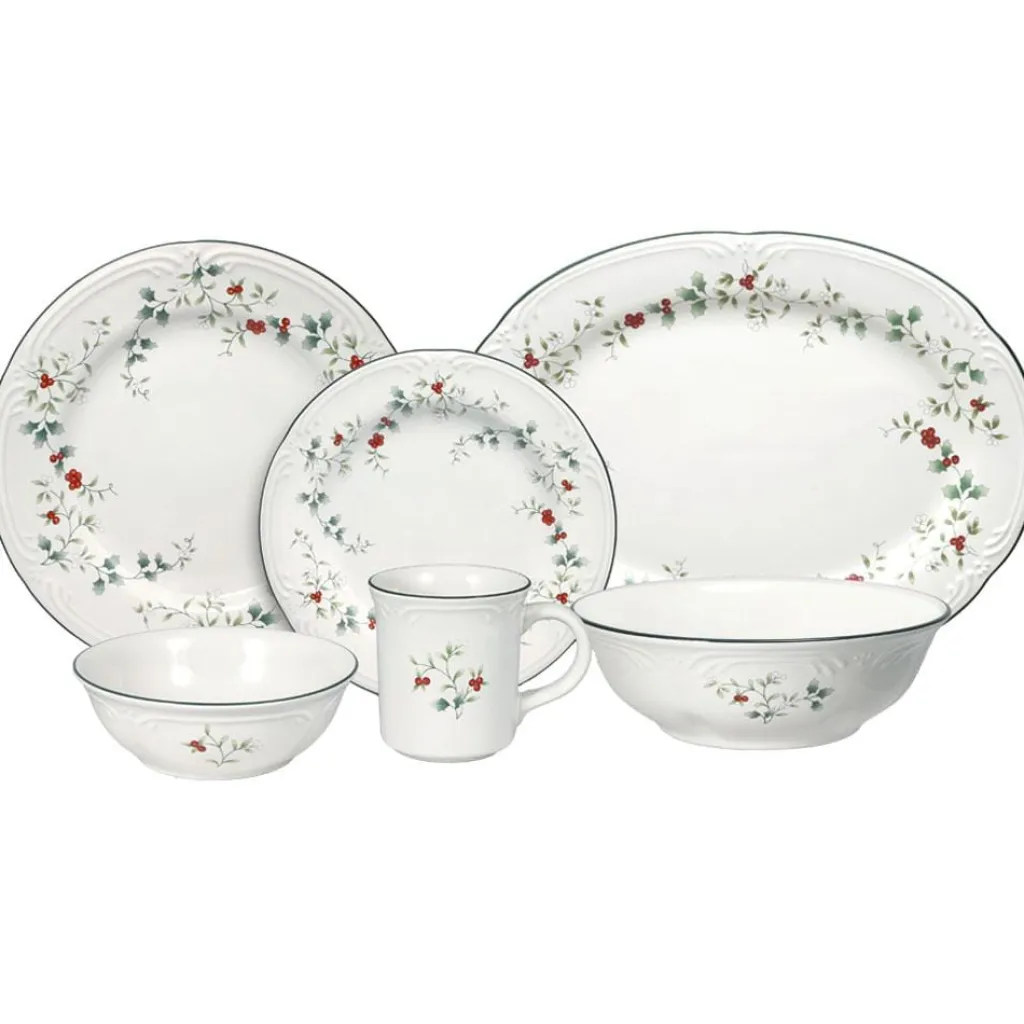 Dinnerware Service For 8|Pfaltzgraff® Winterberry® Service for 8 with Serveware
