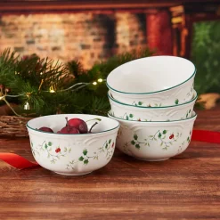 Soup Cereal Bowls|Pfaltzgraff® Winterberry® Set of 4 Deep Soup Cereal Bowls
