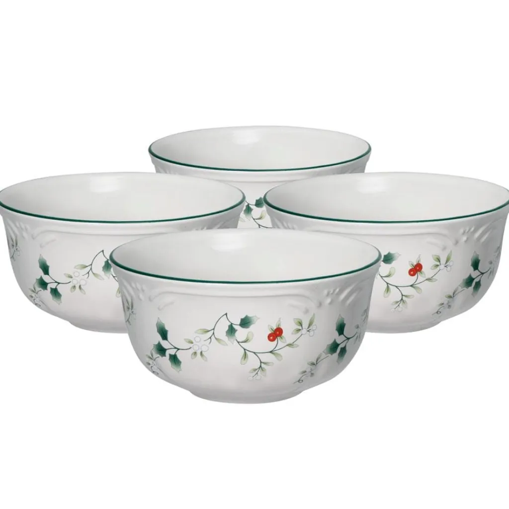 Soup Cereal Bowls|Pfaltzgraff® Winterberry® Set of 4 Deep Soup Cereal Bowls
