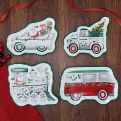 Appetizer Plates|Pfaltzgraff® Winterberry® Set of 4 Figural Appetizer Dessert Plates