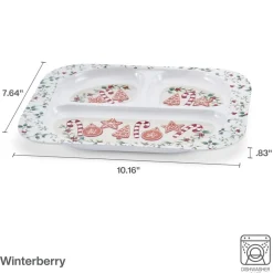 Dinner Plates|Pfaltzgraff® Winterberry® Set of 4 Melamine Children's Plates