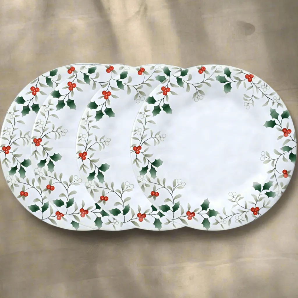 Dinner Plates|Pfaltzgraff® Winterberry® Set of 4 Melamine Dinner Plates