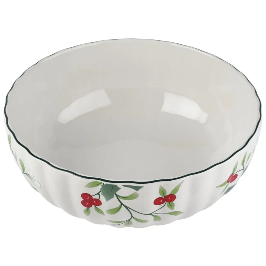Serve Bowls|Pfaltzgraff® Winterberry® Set of 3 Scalloped Serving Bowls
