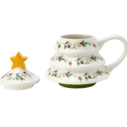 Coffee Mugs|Pfaltzgraff® Winterberry® Tree Figural Covered Mug